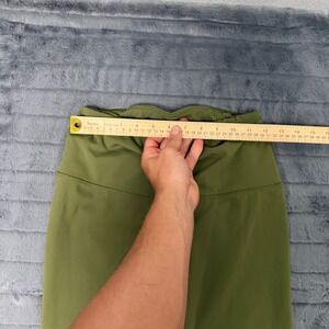 Queenieke Womens High Waisted Athletic Leggings Olive Green Size M Yoga Pants